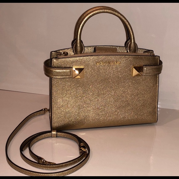 NWOT Michael Kors Karla small satchel - Picture 2 of 5